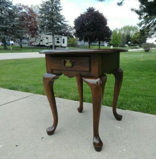 Vintage Pennsylvania House Solid Cherry Queen Anne Style End Table 3