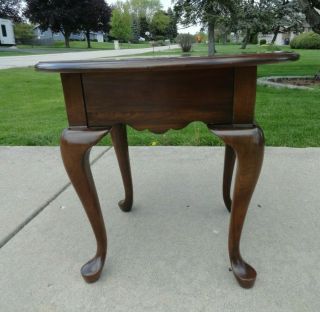 Vintage Pennsylvania House Solid Cherry Queen Anne Style End Table 4