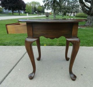 Vintage Pennsylvania House Solid Cherry Queen Anne Style End Table 6