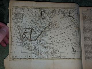 1747 The Preceptor Vol II London Maps of California as an Island Edmund Bowen 5