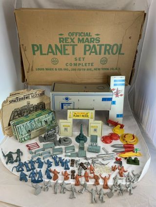 Vintage Marx Rex Mars Planet Patrol Playset