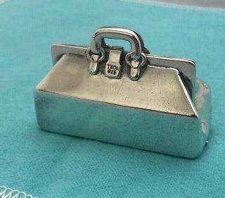 RARE RETIRED TIFFANY & CO STERLING SILVER 925 DOCTOR MEDICAL BAG PILL BOX 8