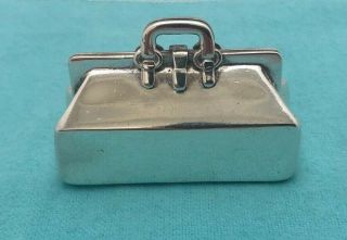RARE RETIRED TIFFANY & CO STERLING SILVER 925 DOCTOR MEDICAL BAG PILL BOX 9