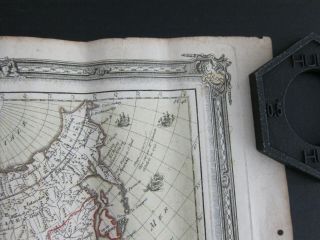Louis Brion L ' Asie Antique 1765 Hand Colored Copper Engraving Map of Asia 11x14 5