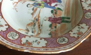 Chinese Famille rose porcelain plate,  figurings,  Qianlong period,  18th ct. 8