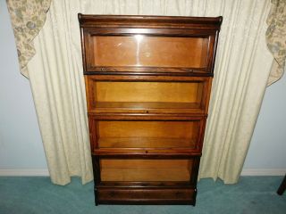 Antique Awesome Rare Macey Oak 4 Stack Barrister,  Lawyers Bookcase