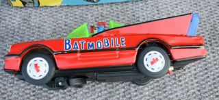 SCARCE BATMAN BATMOBILE & ROBIN BATTERY OP.  CAR TOY TAIWAN 4