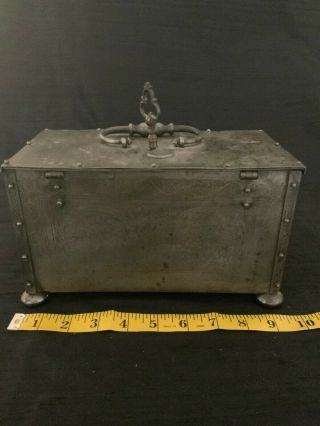 17th Century Locking Mechanism Iron Box 10