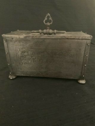 17th Century Locking Mechanism Iron Box