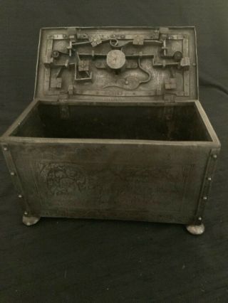 17th Century Locking Mechanism Iron Box 2