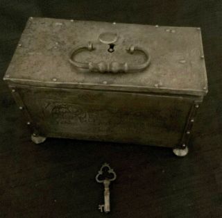 17th Century Locking Mechanism Iron Box 4