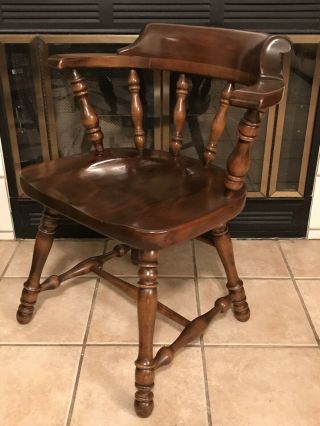 4 ETHAN ALLEN Old Tavern Pine Chair Set Dining Room Table Side Wood Chairs USA 11