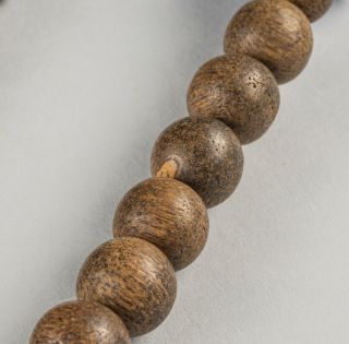 Chinese Antique/Vintage Agarwood & Peking Glass Prayer Beads 6