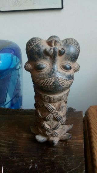 A Bamum Terracotta Tobacco Pipe,  Cameroon