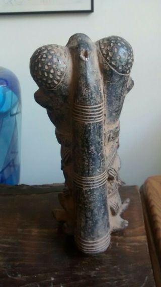 A Bamum terracotta tobacco pipe,  Cameroon 3