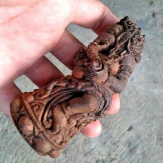 Old Antique bali Keris Dagger kriss kris sword indonesia HANDLE ganesh hindu GOD 4