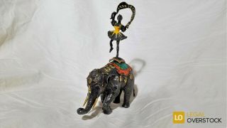 Tiffany & Co.  Silver Circus Elephant And Performer Designed By Gene Moore
