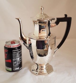 George V sterling silver coffee pot.  London 1918.  By Goldsmiths & Silversmiths Co. 12