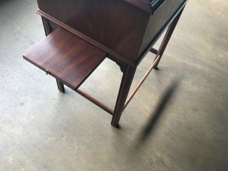 mahogany Estate Slant Top Desk With Leather Top 11