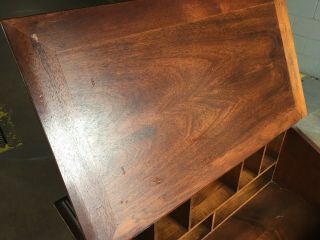 mahogany Estate Slant Top Desk With Leather Top 5