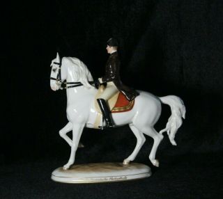 Piaffe Augarten Vienna Porcelain Spanish Horse Riding School Lipizzaner Figurine