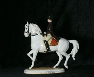 Piaffe Augarten Vienna Porcelain Spanish Horse Riding School Lipizzaner Figurine 2