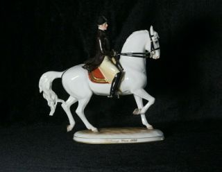 Piaffe Augarten Vienna Porcelain Spanish Horse Riding School Lipizzaner Figurine 5