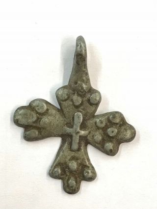 180413 - Little Old Ethiopian Coptic Handmade Neck Cross 18th Cent.  - Ethiopia.