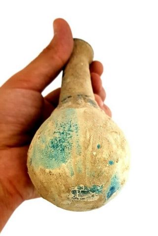 Very Very Rare Ancient Egyptian Antique Vessel Pharonic Stone Art Vase Faience 5