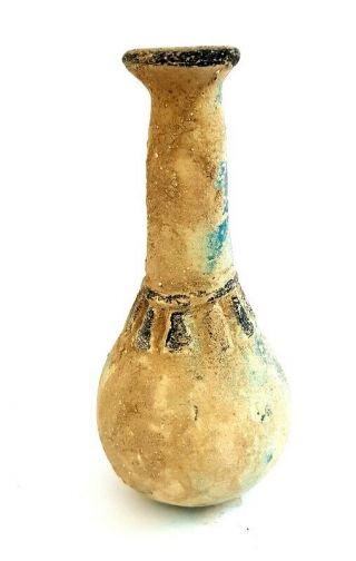 Very Very Rare Ancient Egyptian Antique Vessel Pharonic Stone Art Vase Faience 6