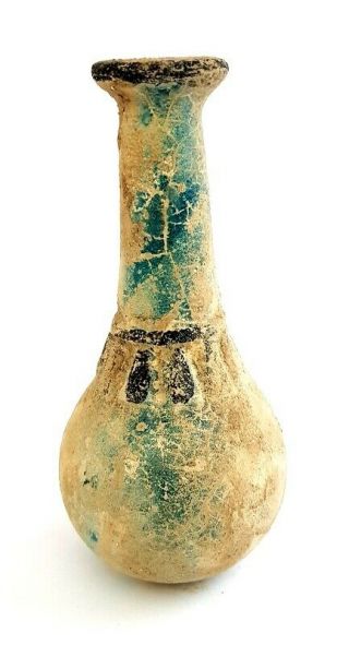 Very Very Rare Ancient Egyptian Antique Vessel Pharonic Stone Art Vase Faience 7