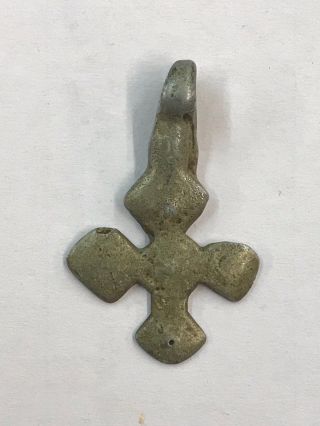 180414 - Little Old Ethiopian Coptic Handmade Neck Cross 18th Cent.  - Ethiopia.