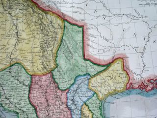 1830 UNUSUAL MAP TEXAS CALIFORNIA in MEXICO UNITED STATES ARIZONA 5