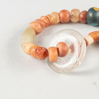 Chinese/Tibetan Antique Agate&Jade Necklace 9