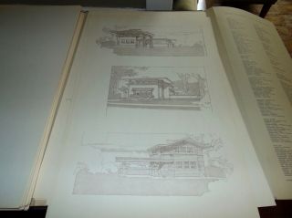 1963 FRANK LLOYD WRIGHT BUILDINGS PLANS & DESIGNS 100 Prints WASMUTH PORTFOLIO 11