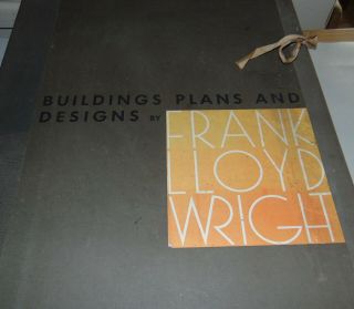 1963 Frank Lloyd Wright Buildings Plans & Designs 100 Prints Wasmuth Portfolio