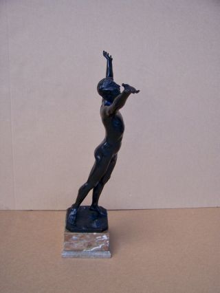 Otto Schmidt - Hofer Bronze Nude Figure of male athlete Germany,  20th C. 3