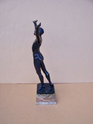 Otto Schmidt - Hofer Bronze Nude Figure of male athlete Germany,  20th C. 5