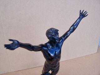 Otto Schmidt - Hofer Bronze Nude Figure of male athlete Germany,  20th C. 8