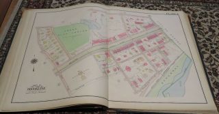 Atlas of the Town of Brookline Massachusetts - 1913 - G.  W.  Bromley - Color Plates 8