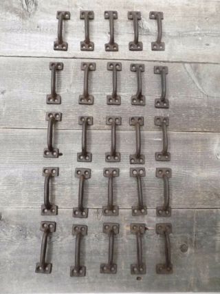 100 Cast Iron Tiny Antique Style Rustic Barn Handle Gate Pull Shed Door Handles