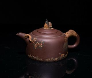 Chinese Antique/vintage 20th Carved Teapot