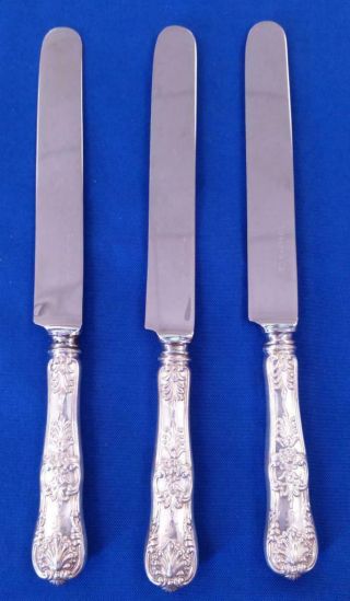 Tiffany & Co.  Sterling Silver English King Tea Spoons and Knives 20 pc.  Monogram 10