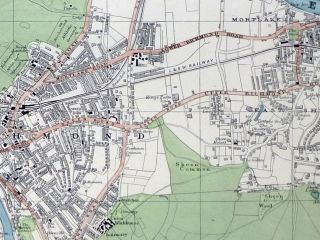 LONDON - Antique Map / Street Plan,  RICHMOND,  HOUNSLOW,  ISLEWORTH - BACON,  1910. 2