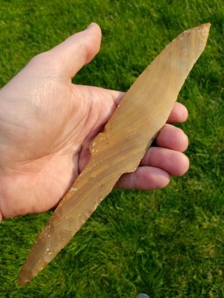 Huge 10 inch MAYAN Dagger/Spear found in Belize,  Precolumbian 4