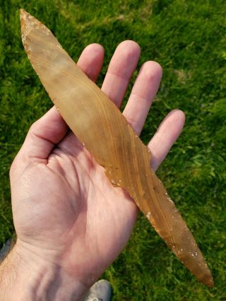 Huge 10 inch MAYAN Dagger/Spear found in Belize,  Precolumbian 6