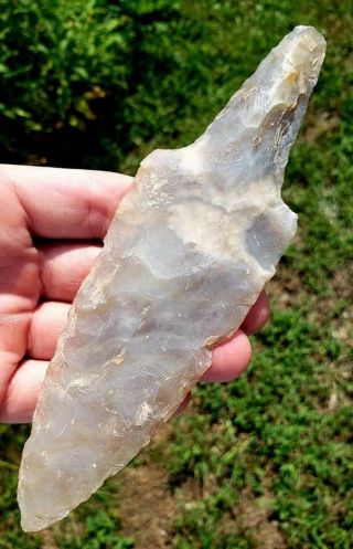 Translucent Mayan Dagger/spear Found In Belize,  Precolumbian