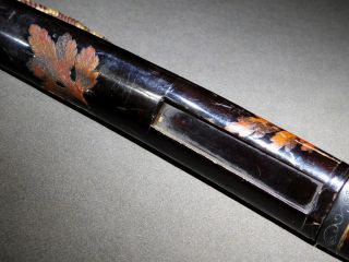 Makie Lacquered TANTO Sword KOSHIRAE w Fuchi/Kashira 19thC Japanese Edo Antique 8