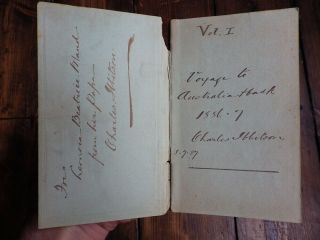 ANTIQUE HANDWRITTEN DIARY 19TH CENTURY VOYAGE TO AUSTRALIA BRISBANE ABORIGINES. 2