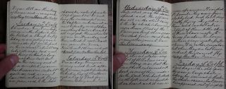 ANTIQUE HANDWRITTEN DIARY 19TH CENTURY VOYAGE TO AUSTRALIA BRISBANE ABORIGINES. 5